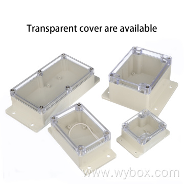 70 Sizes IP65 abs plastic electrical enclosure outdoor wall mount electrical enclosure flanged waterproof electrical Enclosure